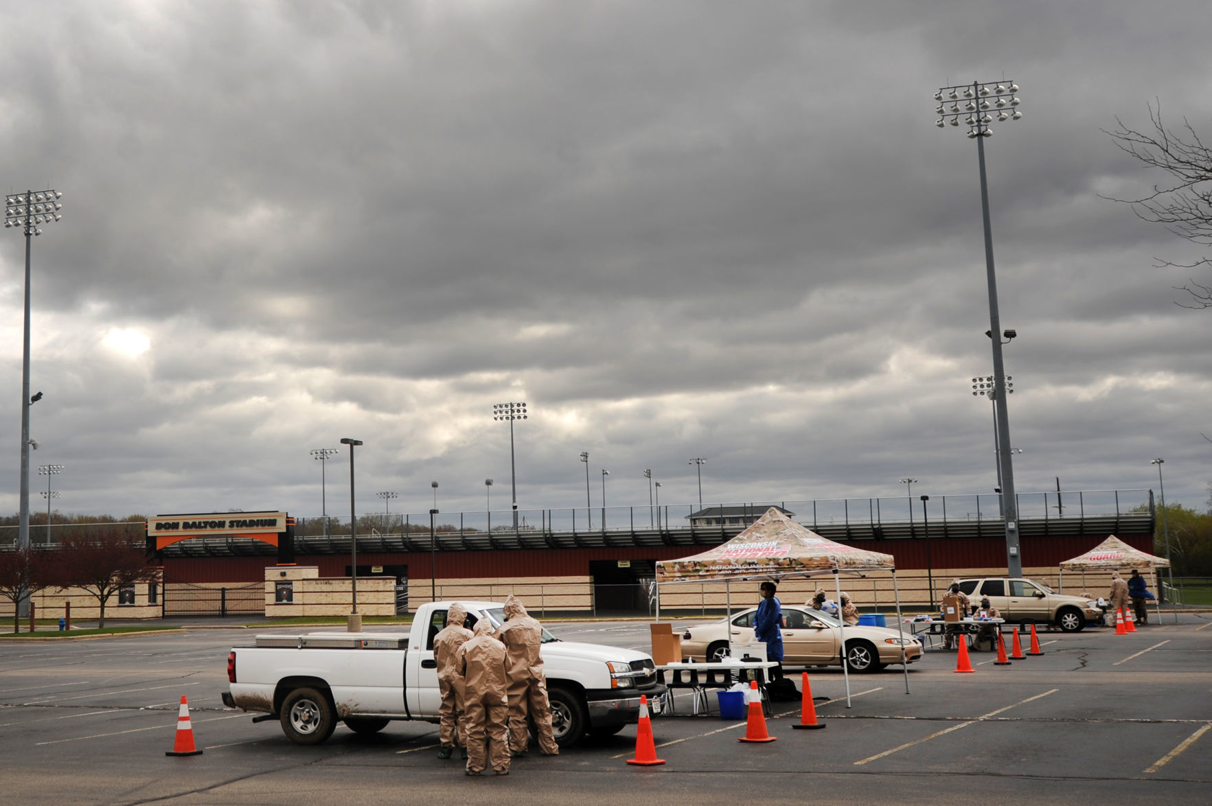 Cloudy testing day